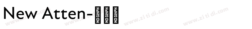 New Atten字体转换